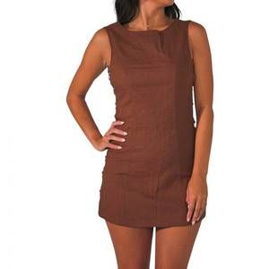 NEW MIMOSA annabelle mini dress in brown